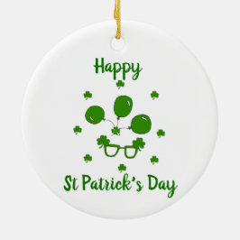 Minimalistisk Cute Lycklig St patrick's day Julgransprydnad Keramik