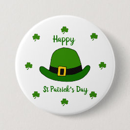 Minimalistisk Cute Lycklig St patrick's day Knapp
