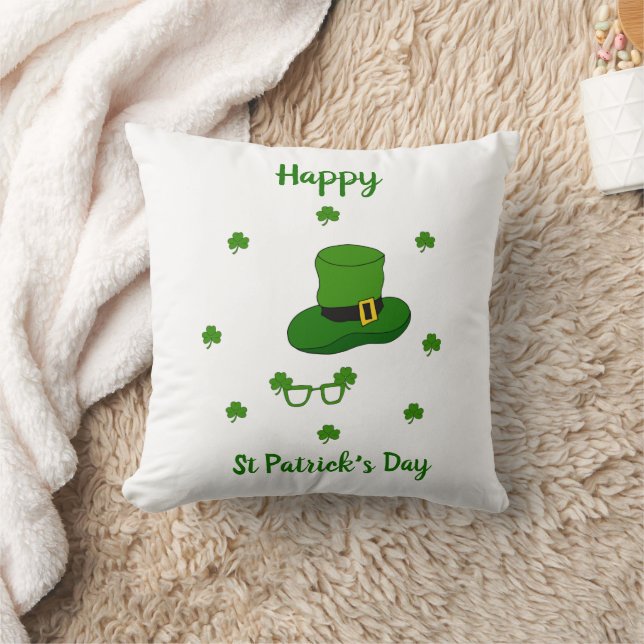 Minimalistisk Cute Lycklig St patrick's day Kudde (Filt)