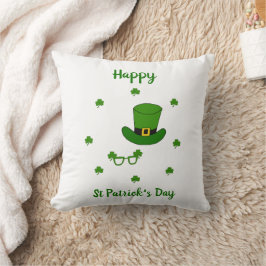 Minimalistisk Cute Lycklig St patrick's day Kudde
