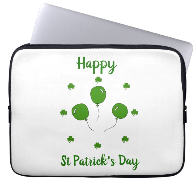 Minimalistisk Cute Lycklig St patrick's day Laptop Fodral (Framsidan)