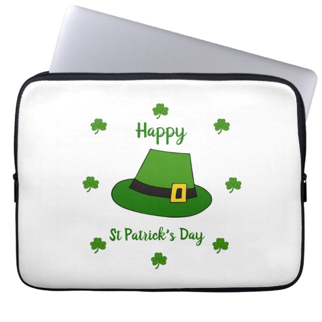 Minimalistisk Cute Lycklig St patrick's day Laptop Fodral (Framsidan)