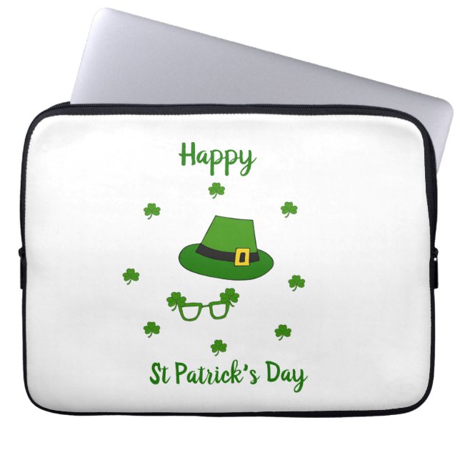 Minimalistisk Cute Lycklig St patrick's day Laptop Fodral (Framsidan)