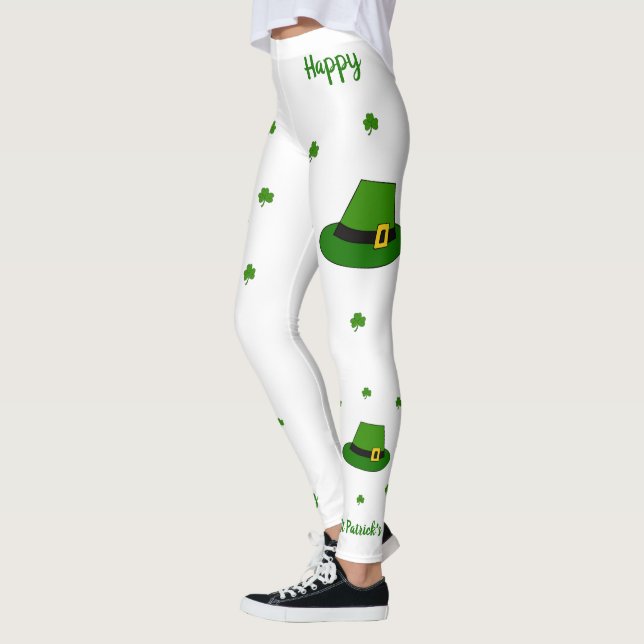 Minimalistisk Cute Lycklig St patrick's day Leggings (Vänster)