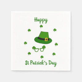 Minimalistisk Cute Lycklig St patrick's day Pappersservett