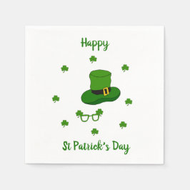 Minimalistisk Cute Lycklig St patrick's day Pappersservett