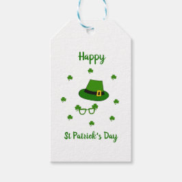 Minimalistisk Cute Lycklig St patrick's day Presentetikett
