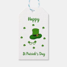 Minimalistisk Cute Lycklig St patrick's day Presentetikett