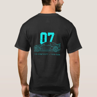 Minimalistisk Cyberpunk Nr 07 Blockcore T Shirt