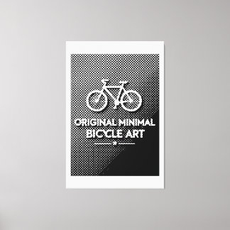 Minimalistisk cykelkonst canvastryck