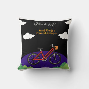 Minimalistisk cykelkonst design kudde