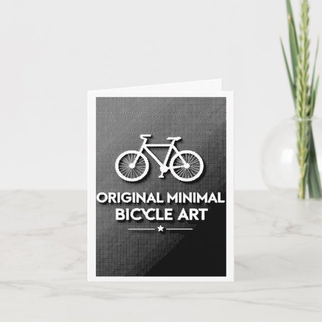 Minimalistisk cykelkonst inbjudan (Framsida)