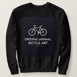 Minimalistisk cykelkonst lång ärmad tröja