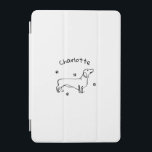 Minimalistisk Dachshund Art - Din text, Stil iPad Mini Skydd<br><div class="desc">Vi presenterar anpassadet Dachshund Line art teckning! Perfekt för hundälskare,  den här minimalistiska designen fångar andan hos din favoritras. Anpassa den med texten för en unik beröring.</div>