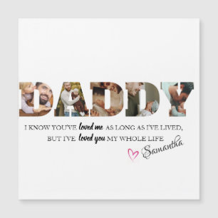Minimalistisk DADDY Photo Collage Lycklig Fars dag