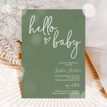 Minimalistisk daglig babystödraster för Grönt