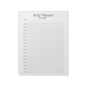 Minimalistisk daglig planering - Anpassadet Namn Anteckningsblock