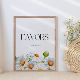 Minimalistisk Daisy favors, ta en Poster