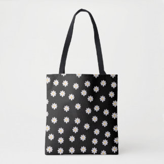 "Minimalistisk Daisy Mönster Tote Bag Tygkasse