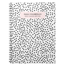 Minimalistisk Dalmatien Spots Simple Modern Cute Anteckningsbok