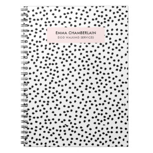 Minimalistisk Dalmatien Spots Simple Modern Cute Anteckningsbok