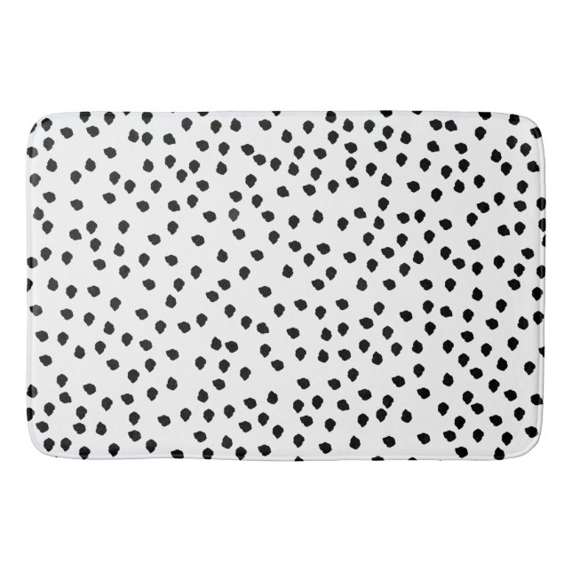 Minimalistisk Dalmatien Spots Simple Modern Cute Badrumsmatta (Framsidan)