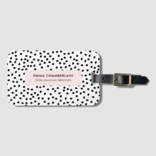 Minimalistisk Dalmatien Spots Simple Modern Cute Bagagebricka