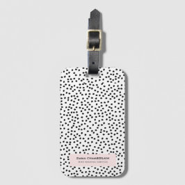 Minimalistisk Dalmatien Spots Simple Modern Cute Bagagebricka