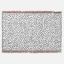 Minimalistisk Dalmatien Spots Simple Modern Cute Filt