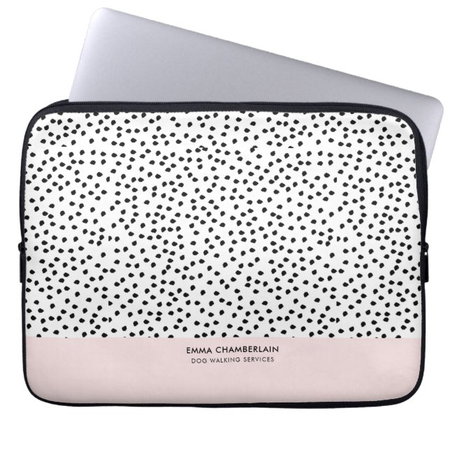 Minimalistisk Dalmatien Spots Simple Modern Cute Laptop Fodral (Framsidan)