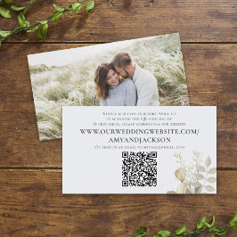 Minimalistisk dammig blå foto QR-kod webbplats Enk Tilläggskort