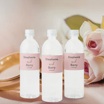 Minimalistisk dammig rosa bröllop