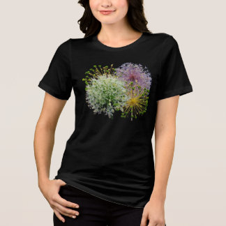 Minimalistisk dekorativ vit lökkollage t shirt