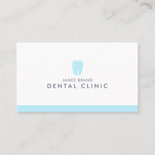 Minimalistisk dentaltandläkare visitkort