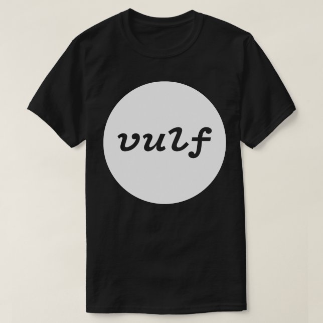 Minimalistisk design för enkel vulf-vulfpeck 2 t shirt (Design framsida)