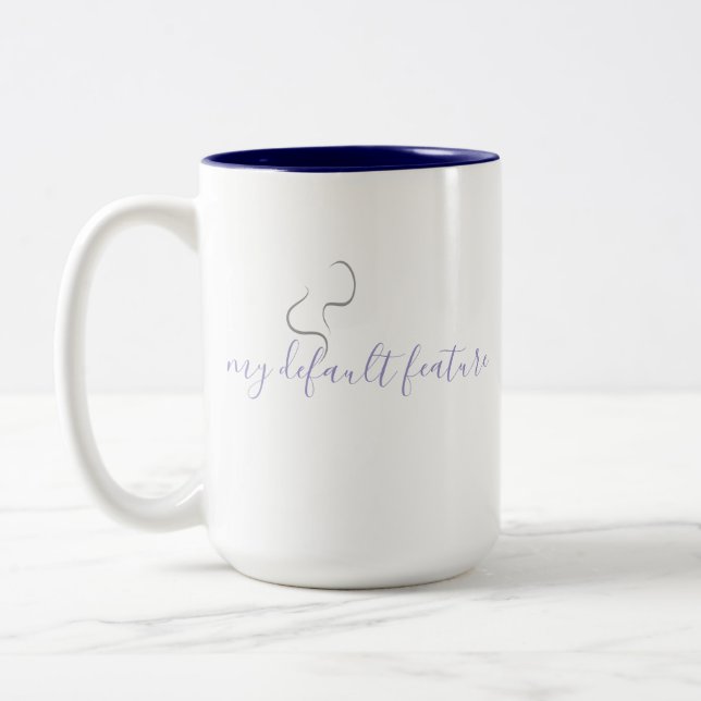 Minimalistisk design för kaffemugg (Vänster)