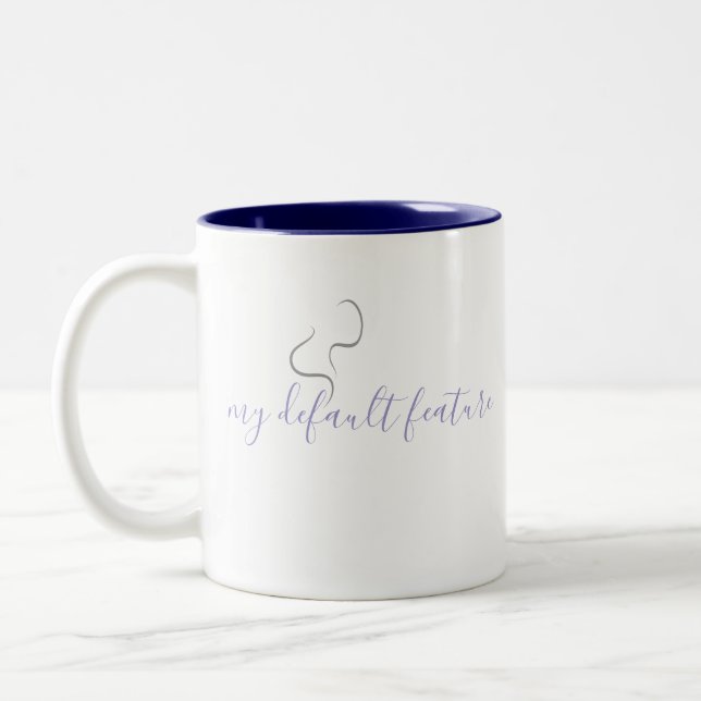 Minimalistisk design för kaffemugg (Vänster)