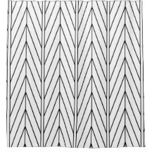 Minimalistisk design för svart och vit skvron