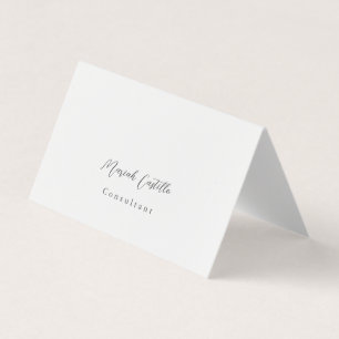 Minimalistisk design för vanliga Eleganter Visitkort