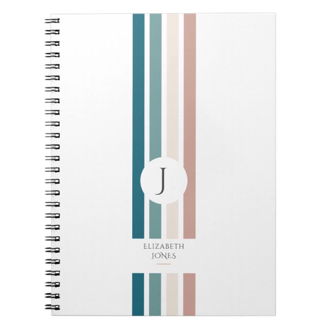 Minimalistisk design i pastel färg anteckningsbok (Framsidan)