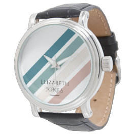 Minimalistisk design i pastel färg armbandsur