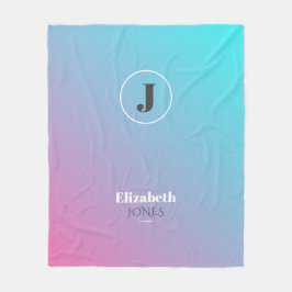 Minimalistisk design i pastel färg fleecefilt