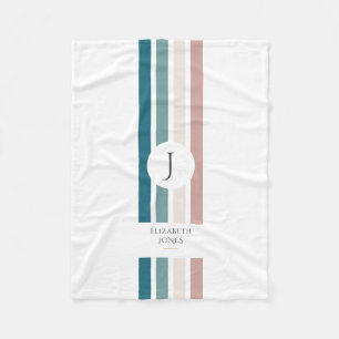 Minimalistisk design i pastel färg fleecefilt