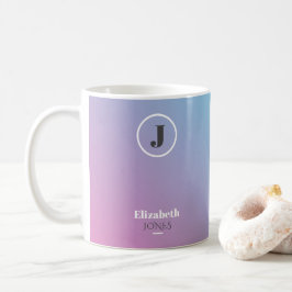 Minimalistisk design i pastel färg kaffemugg