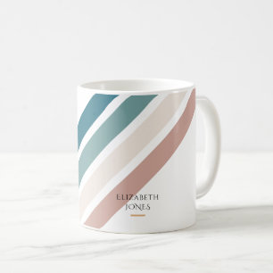 Minimalistisk design i pastel färg kaffemugg