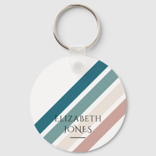 Minimalistisk design i pastel färg nyckelring