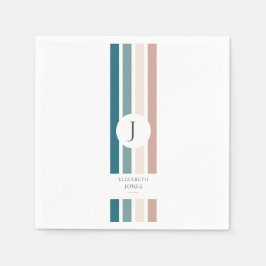 Minimalistisk design i pastel färg pappersservett
