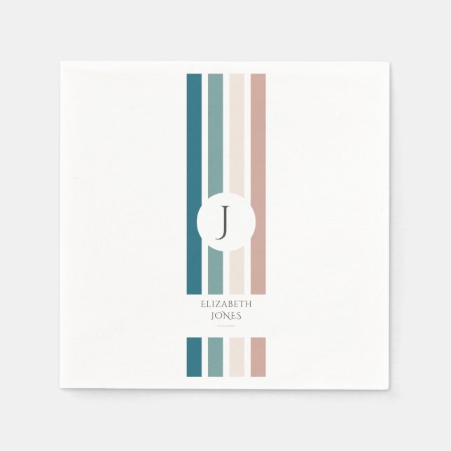 Minimalistisk design i pastel färg pappersservett (Framsidan)