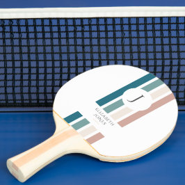 Minimalistisk design i pastel färg pingisracket