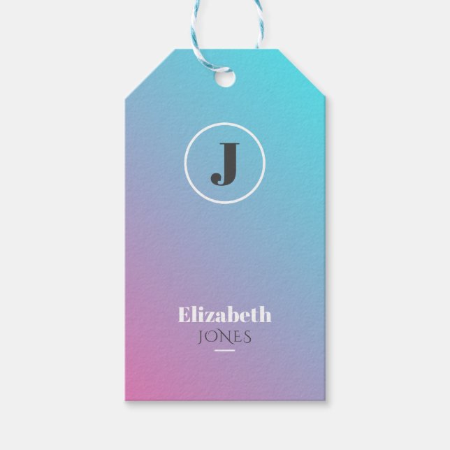 Minimalistisk design i pastel färg presentetikett (Framsidan)